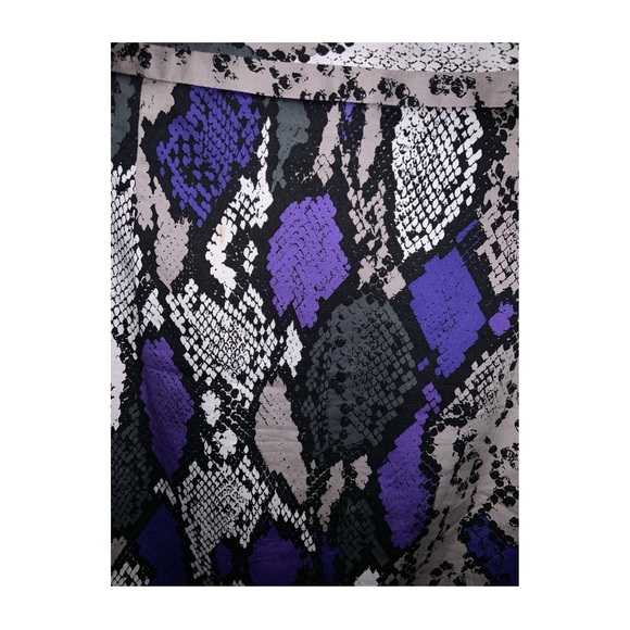 Milly purple and gray python print pencil skirt - Picture 6 of 13
